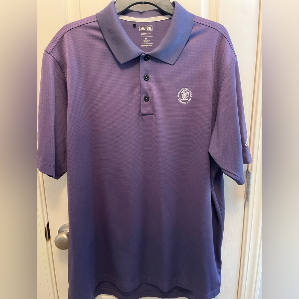 Adidas Men's Polo Shirt in Rich Purple